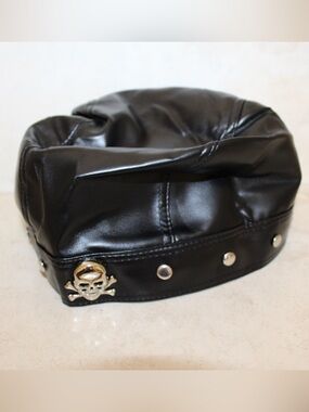 Skull and crossbones biker hat (NIB)